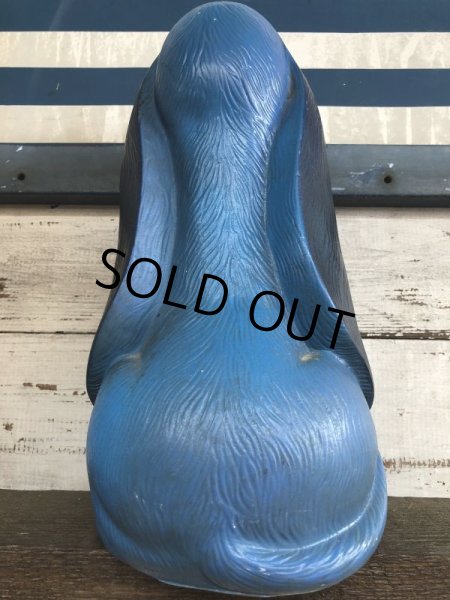 画像3: Vintage NY Vinyl Plastic Bank Basset hound Blue (J379)   (3)