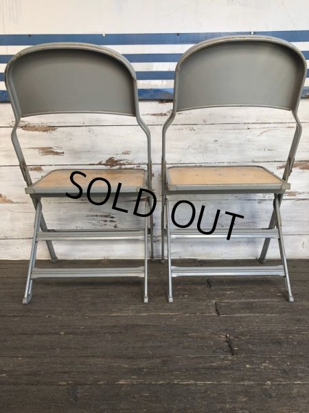 画像3: Vintage Metal Folding Chair (J377) (3)