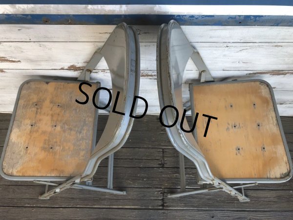 画像6: Vintage Metal Folding Chair (J377) (6)