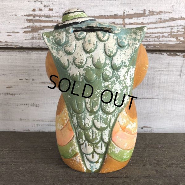 画像3: Vintage Coin Bank Psychedelic Hippie Owl (J383)   (3)