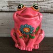 画像1: Vintage Coin Bank Psychedelic Hippie Frog (J382)   (1)