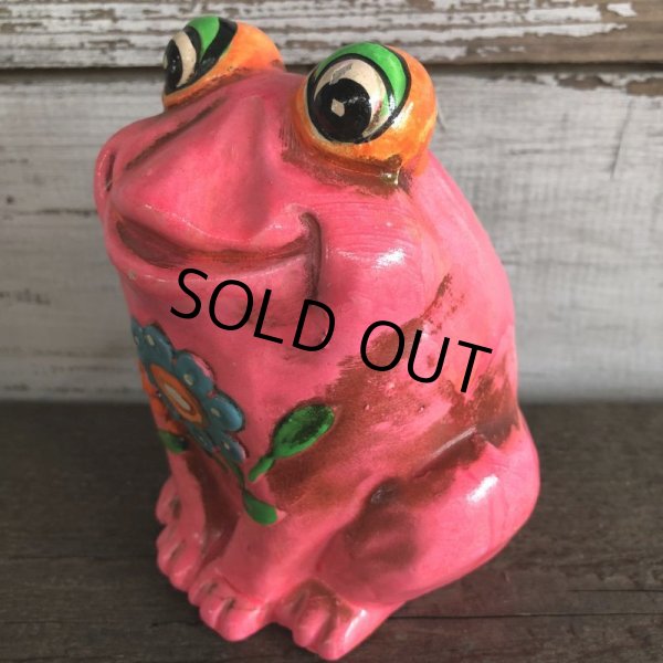 画像7: Vintage Coin Bank Psychedelic Hippie Frog (J382)   (7)