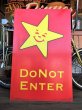 画像1: Vintage Original Carl's Jr Drive-thru Sign DO NOT ENTER (J378) (1)