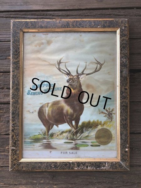 画像2: 1800s Early American THE HARTFORD SEWING MACHINE Sign (J381) (2)