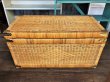 画像7: Antique Wicker Trunk Chest Basket Large Size (J382) (7)