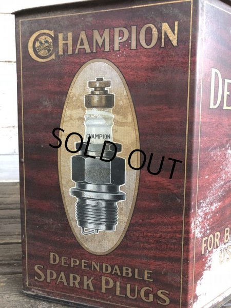画像3: 20s Vintage Champion Spark Plug Display Cabinet (J395) (3)