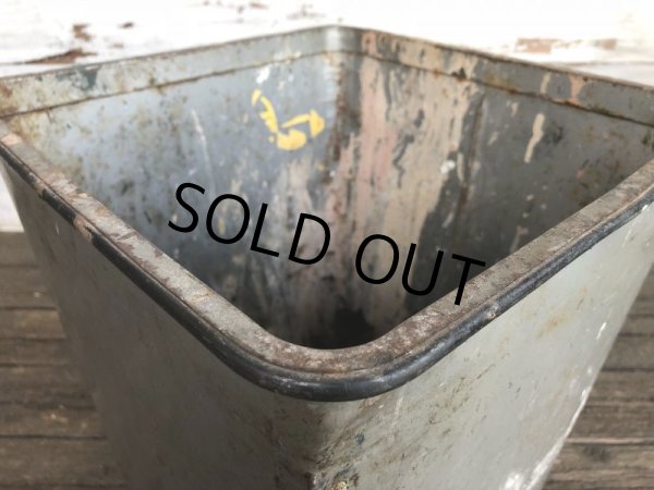 画像7: Vintage UAN - DEE Industrial Metal Trush Can (J392) (7)