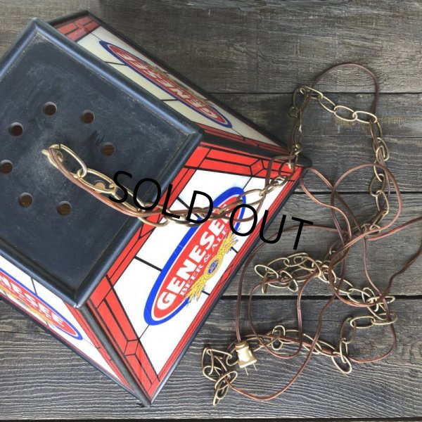 画像4: Vintage Genesee Beer Square Hanging Bar Light (J401) (4)