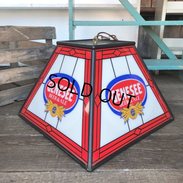 画像7: Vintage Genesee Beer Square Hanging Bar Light (J401) (7)