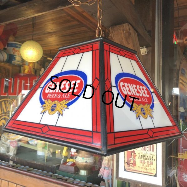 画像10: Vintage Genesee Beer Square Hanging Bar Light (J401) (10)