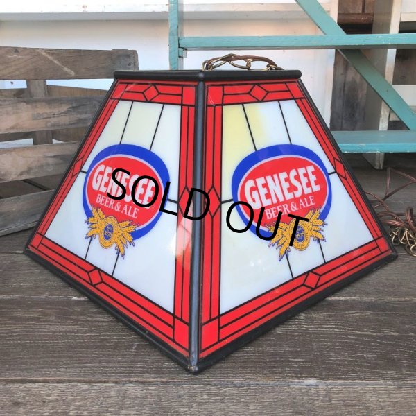 画像8: Vintage Genesee Beer Square Hanging Bar Light (J401) (8)