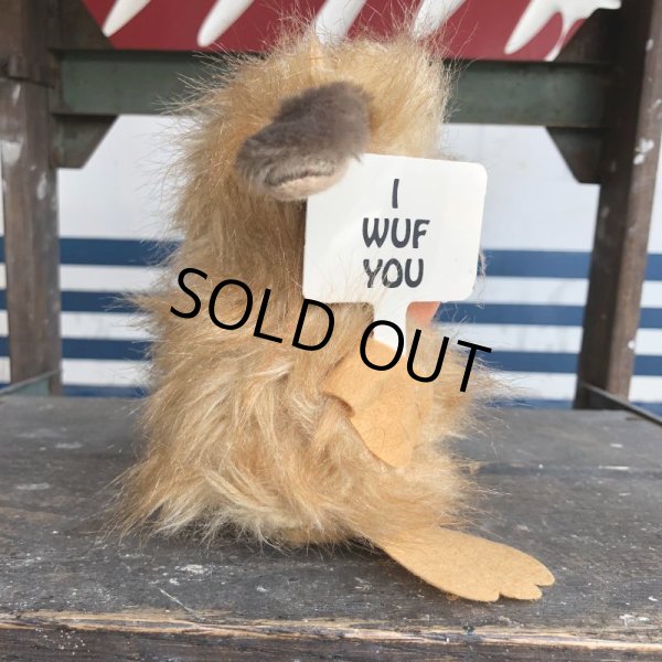 画像2: 80s Vintage Greeting Doll I WOF YOU (J399) (2)