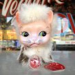 画像1: Vintage Kitty Cat Genuine Fur Boudoir Pets (J402) (1)
