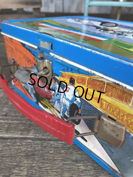 画像9: 60s Vintage Lunch Box Auto Race Magnetic Game Kit (J404) (9)