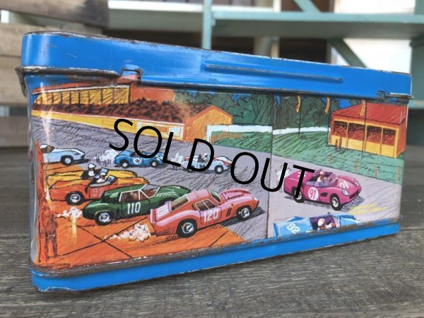 画像4: 60s Vintage Lunch Box Auto Race Magnetic Game Kit (J404) (4)