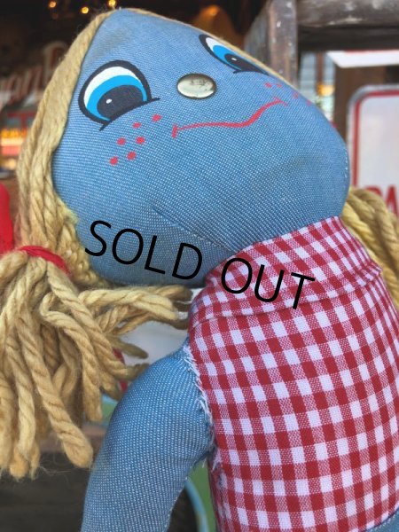 画像5: 70s Vintage LEVI'S Denim Rag Doll (J410) (5)