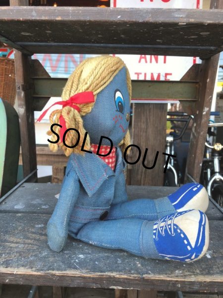 画像3: 70s Vintage LEVI'S Denim Rag Doll (J409) (3)