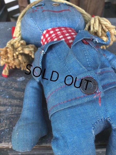 画像6: 70s Vintage LEVI'S Denim Rag Doll (J409) (6)