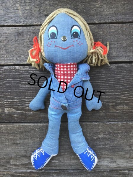 画像8: 70s Vintage LEVI'S Denim Rag Doll (J406) (8)