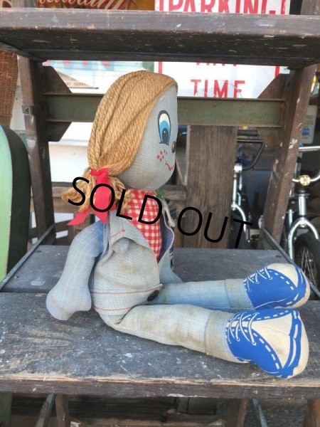 画像3: 70s Vintage LEVI'S Denim Rag Doll (J407) (3)