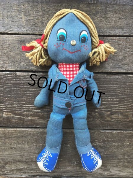 画像9: 70s Vintage LEVI'S Denim Rag Doll (J409) (9)