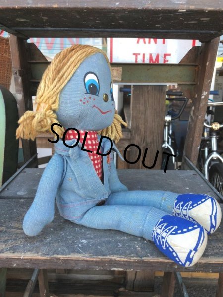 画像3: 70s Vintage LEVI'S Denim Rag Doll (J408) (3)