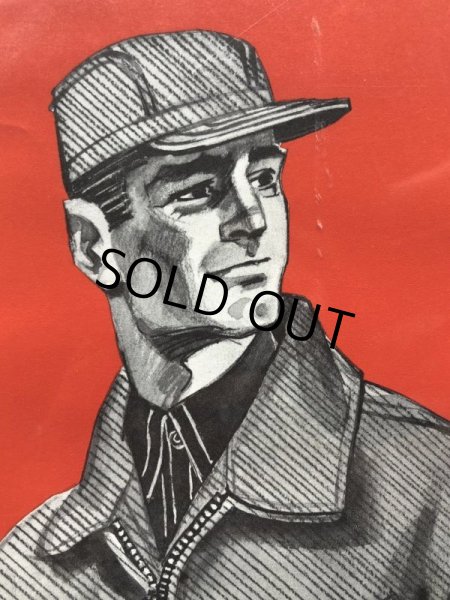 画像8: Vintage KEY Work Insulated Jackets Cardboard Advertising Sign (J413) (8)