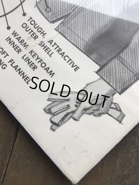 画像4: Vintage KEY Work Insulated Jackets Cardboard Advertising Sign (J413) (4)