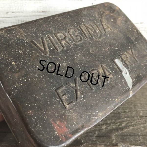 画像8: Vintage VIRGINIA EXTRA DRY EARLY 1900'S TOBACCO Tin (J416)     (8)