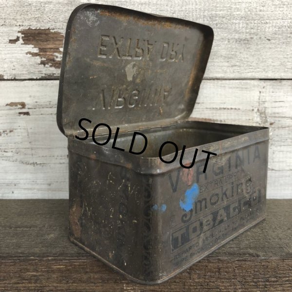 画像2: Vintage VIRGINIA EXTRA DRY EARLY 1900'S TOBACCO Tin (J416)     (2)