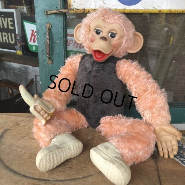 画像1: Vintage Rushton Pink Zippy the Monkey Doll (J417) (1)