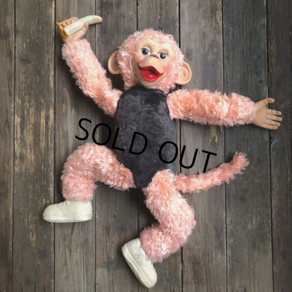 画像10: Vintage Rushton Pink Zippy the Monkey Doll (J417) (10)