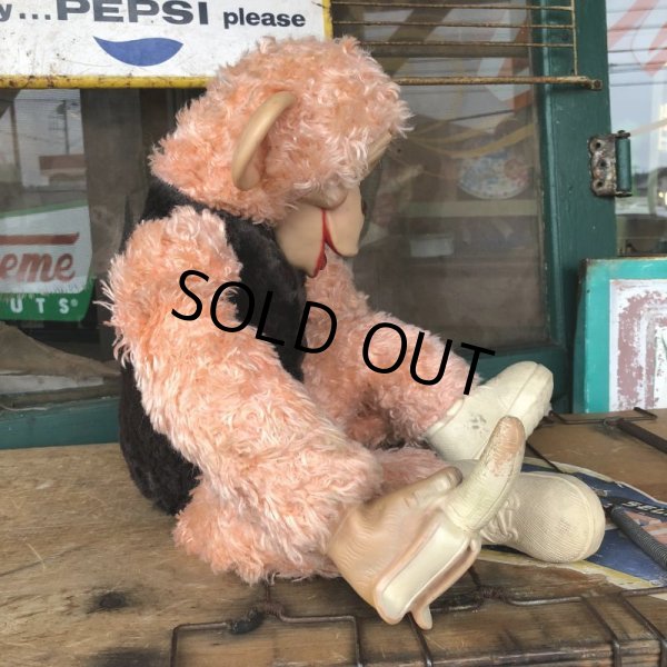 画像4: Vintage Rushton Pink Zippy the Monkey Doll (J417) (4)