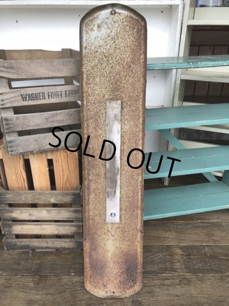 画像8:  50s Vintage Quaker State Motor Oil Metal Thermometer (J334)   (8)