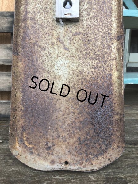 画像9:  50s Vintage Quaker State Motor Oil Metal Thermometer (J334)   (9)