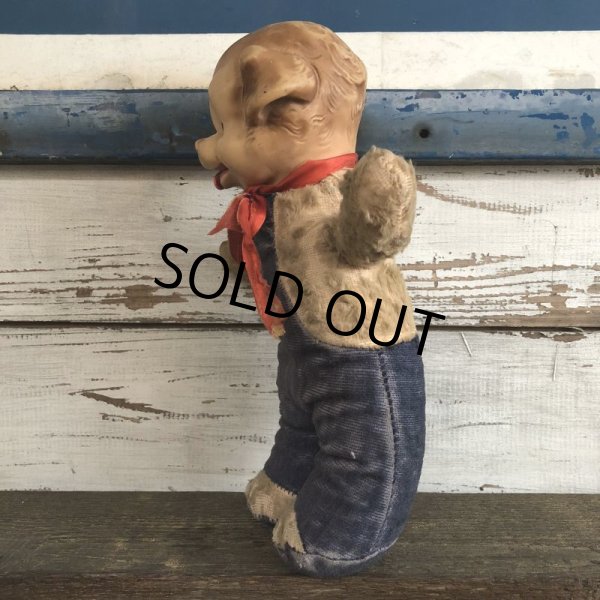 画像2: Vintage IDEAL Rubber Face Dog Doll Engineer (J420) (2)