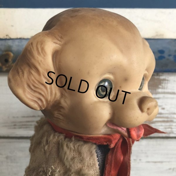 画像7: Vintage IDEAL Rubber Face Dog Doll Engineer (J420) (7)