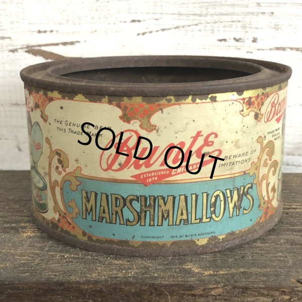 画像1: Vintage Bunte Marshallows Tin Can (J422) (1)