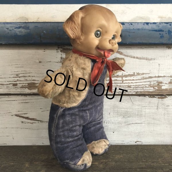 画像4: Vintage IDEAL Rubber Face Dog Doll Engineer (J420) (4)