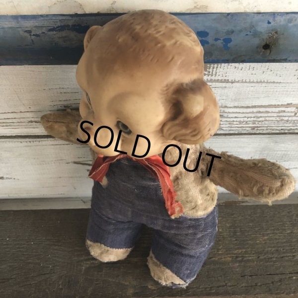 画像10: Vintage IDEAL Rubber Face Dog Doll Engineer (J420) (10)