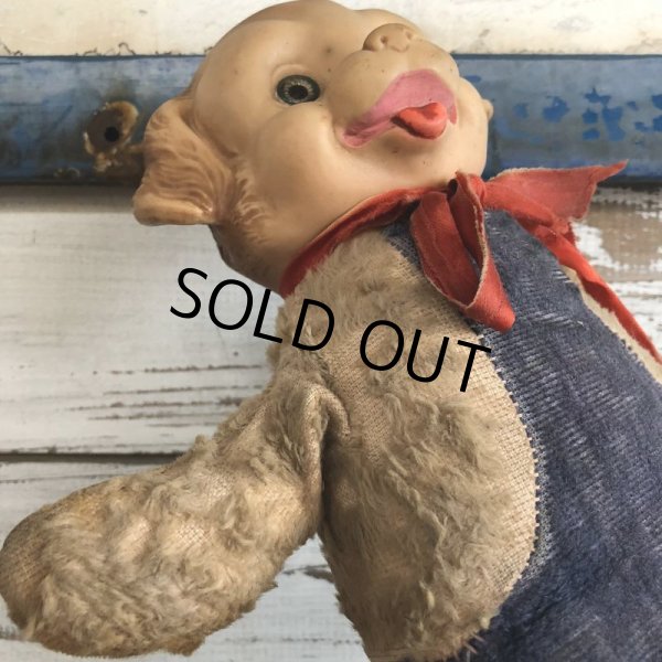 画像8: Vintage IDEAL Rubber Face Dog Doll Engineer (J420) (8)