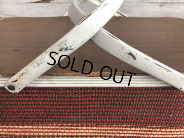 画像9: Vintage Wicker Picnic Basket Red (J441) (9)