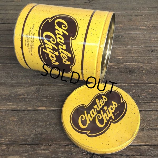画像2: Vintage Charles Chips Tin Can (J448) (2)