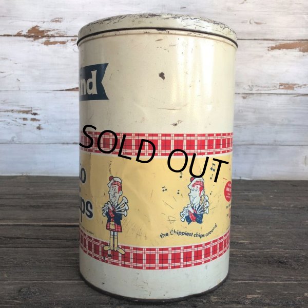 画像4: Vintage Hiland Potatochip Tin Can (J453) (4)