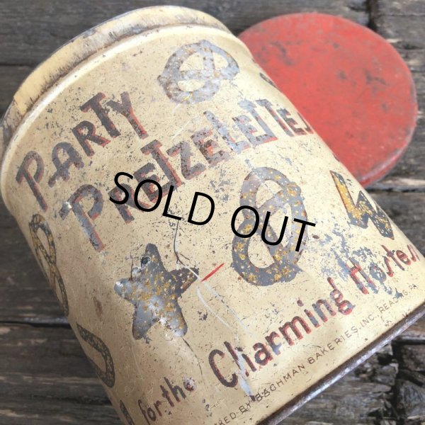 画像8: Vintage Party Pretzel Tin Can (J453) (8)