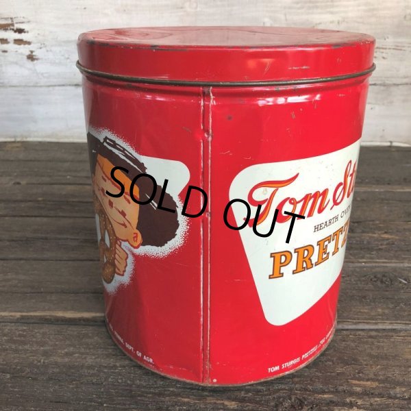画像2: Vintage Tom Sturgis Pretzel Tin Can (J446) (2)