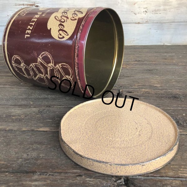 画像2: Vintage Charles Pretzels Tin Can (J447) (2)