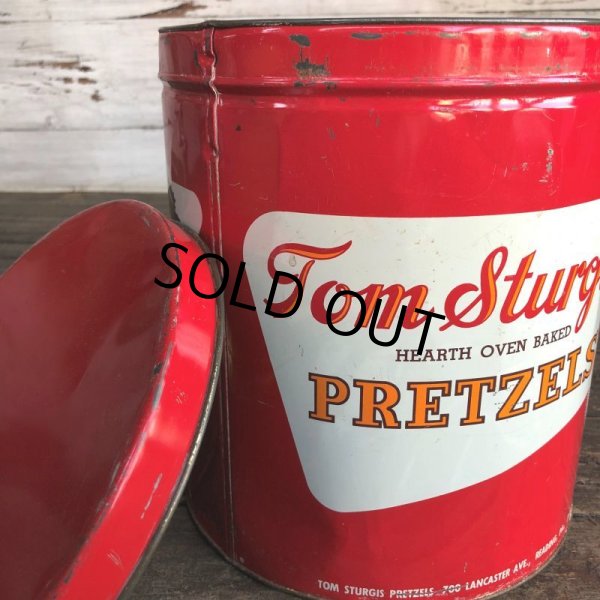 画像9: Vintage Tom Sturgis Pretzel Tin Can (J446) (9)