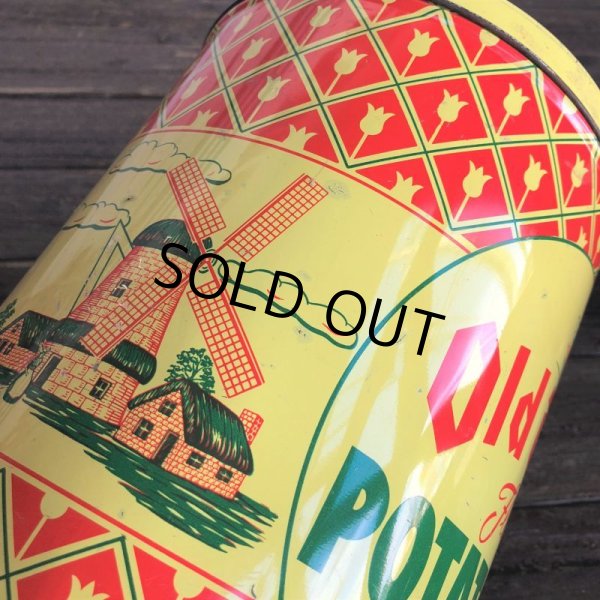 画像5: Vintage Old Dutch Potatochips Tin Can (J454) (5)