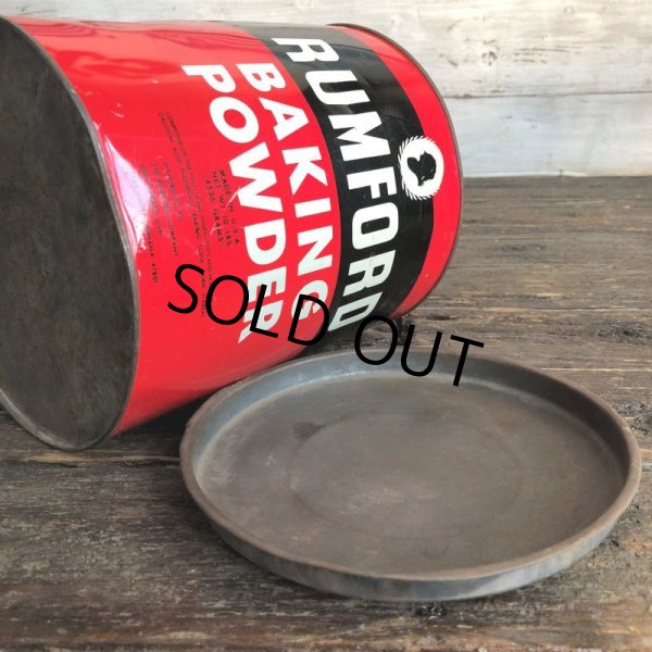 画像8: Vintage  Rumford Baking Powder Tin Can (J449) (8)